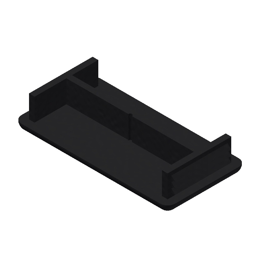 21mm Black End Caps Unistrut Channel & Products